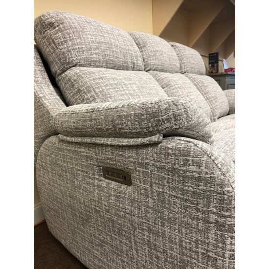  SHOWROOM CLEARANCE ITEM - G Plan Kingsbury 3 Seater Sofa Recliner and Recliner Chair - Full Power Actions & Adjustable Lumbar and Neck Pillows