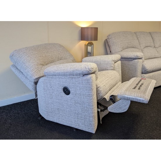  SHOWROOM CLEARANCE ITEM - G Plan Chloe Suite - 3 Seater Sofa & Power Recliner