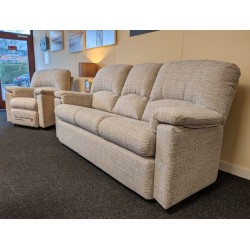  SHOWROOM CLEARANCE ITEM - G Plan Chloe Suite - 3 Seater Sofa & Power Recliner