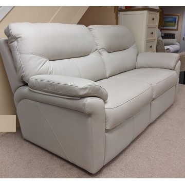  SHOWROOM CLEARANCE ITEM - G Plan Seattle Suite - 3 Seater Sofa and Power Recliner in Leather 