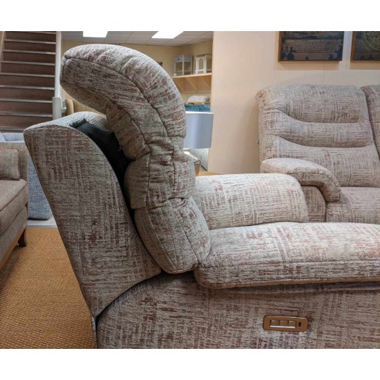  SHOWROOM CLEARANCE ITEM - G Plan Ledbury Suite - 3 Seater Sofa and Power Recliner with Adjustable Lumbar & Headrest