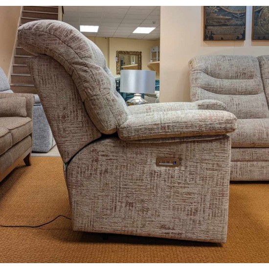  SHOWROOM CLEARANCE ITEM - G Plan Ledbury Suite - 3 Seater Sofa and Power Recliner with Adjustable Lumbar & Headrest