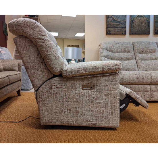  SHOWROOM CLEARANCE ITEM - G Plan Ledbury Suite - 3 Seater Sofa and Power Recliner with Adjustable Lumbar & Headrest