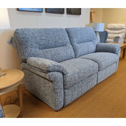  SHOWROOM CLEARANCE ITEM - G Plan Seattle Suite - 3 Seater Sofa and Power Recliner with Adjustable Lumbar Cushion