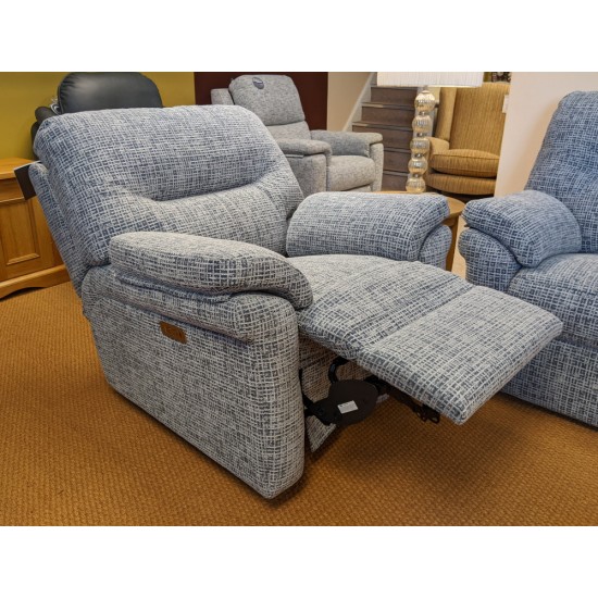  SHOWROOM CLEARANCE ITEM - G Plan Seattle Suite - 3 Seater Sofa and Power Recliner with Adjustable Lumbar Cushion
