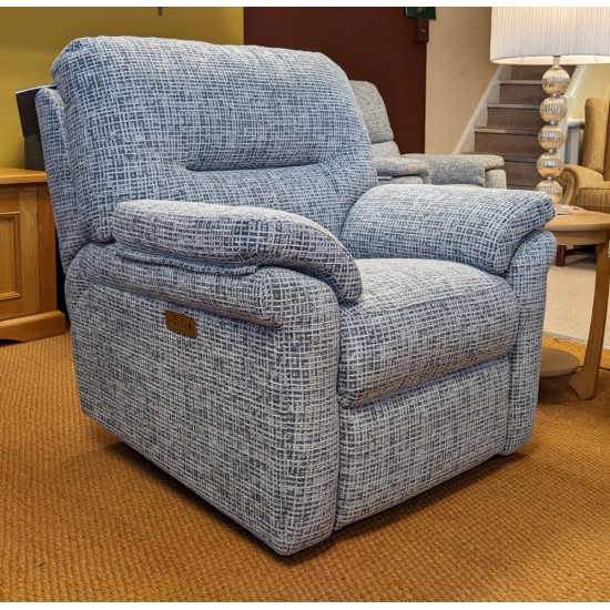  SHOWROOM CLEARANCE ITEM - G Plan Seattle Suite - 3 Seater Sofa and Power Recliner with Adjustable Lumbar Cushion