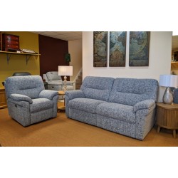  SHOWROOM CLEARANCE ITEM - G Plan Seattle Suite - 3 Seater Sofa and Power Recliner with Adjustable Lumbar Cushion