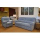  SHOWROOM CLEARANCE ITEM - G Plan Seattle Suite - 3 Seater Sofa and Power Recliner with Adjustable Lumbar Cushion