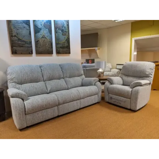  SHOWROOM CLEARANCE ITEM - G Plan Mistral Small 3 Seater Sofa and Small Power Recliner Chair 