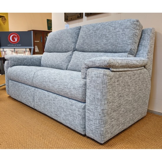  SHOWROOM CLEARANCE ITEM - G Plan Harper Large Sofa & Power Recliner with Adjustable Head Cushion & Lumbar Support