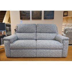  SHOWROOM CLEARANCE ITEM - G Plan Harper Large Sofa & Power Recliner with Adjustable Head Cushion & Lumbar Support