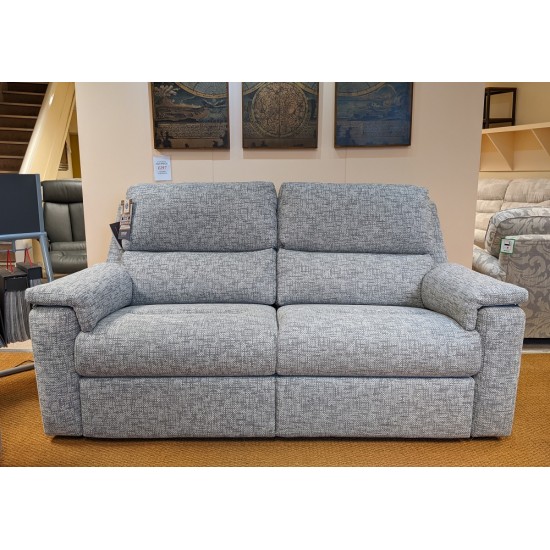  SHOWROOM CLEARANCE ITEM - G Plan Harper Large Sofa & Power Recliner with Adjustable Head Cushion & Lumbar Support