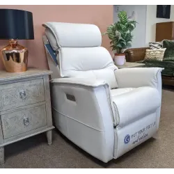  SHOWROOM CLEARANCE ITEM - G Plan Solna Swivel Power Recliner Chair with Adjustable Headrest & Lumbar