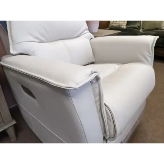  SHOWROOM CLEARANCE ITEM - G Plan Solna Swivel Power Recliner Chair with Adjustable Headrest & Lumbar