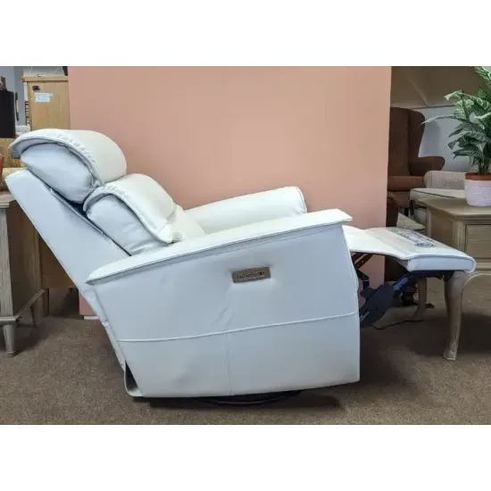  SHOWROOM CLEARANCE ITEM - G Plan Solna Swivel Power Recliner Chair with Adjustable Headrest & Lumbar