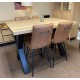  SHOWROOM CLEARANCE ITEM - Habufa Bar Table and 4 Bella Bar Stools