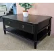  SHOWROOM CLEARANCE ITEM - Laura Ashley Henshaw 2 Drawer Coffee Table in Black