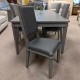  SHOWROOM CLEARANCE ITEM - Laura Ashley Henshaw Dining Suite in Pale Charcoal Shade