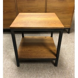 SHOWROOM CLEARANCE ITEM - Nathan Palma Bedside Table or Lamp Table with Shelf - ONLY ONE LEFT !
