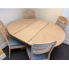  SHOWROOM CLEARANCE ITEM - Nathan Furniture 2165 Table & 4 3815 Chairs - Oak Shade - ONLY ONE SET LEFT !!