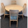  SHOWROOM CLEARANCE ITEM - Nathan Furniture 2165 Table & 4 3815 Chairs - Oak Shade - ONLY ONE SET LEFT !!
