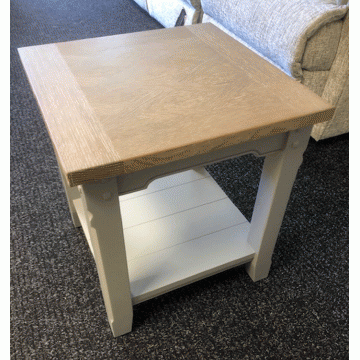  SHOWROOM CLEARANCE ITEM - Nathan Tiverton Side Table with Shelf - ONLY ONE LEFT