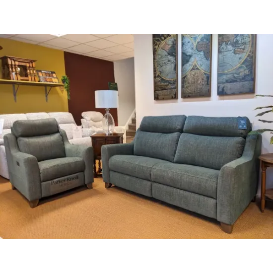  SHOWROOM CLEARANCE ITEM - Parker Knoll Alina Sofa & Power Plus Recliner Chair