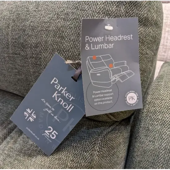  SHOWROOM CLEARANCE ITEM - Parker Knoll Alina Sofa & Power Plus Recliner Chair