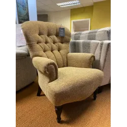  SHOWROOM CLEARANCE ITEM - Parker Knoll Edward Chair in Ragley Plain Red 