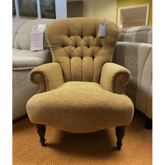  SHOWROOM CLEARANCE ITEM - Parker Knoll Edward Chair in Ragley Plain Red 