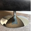  SHOWROOM CLEARANCE ITEM - Grey Swivel Bristol Chair on Chrome Base