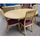  SHOWROOM CLEARANCE ITEM - Shadows Furniture 115 Extending Table & Four 225 Ladderback Chairs