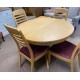  SHOWROOM CLEARANCE ITEM - Shadows Furniture 115 Extending Table & Four 225 Ladderback Chairs