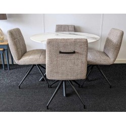  SHOWROOM CLEARANCE ITEM - Shankar Avesta Table & 4 Laurel Dining Chair 