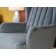  SHOWROOM CLEARANCE ITEM - Vale Bridgecraft Edwin Chair in Plush Nickle Fabric