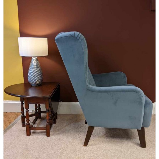  SHOWROOM CLEARANCE ITEM - Vale Bridgecraft Edwin Chair in Plush Nickle Fabric