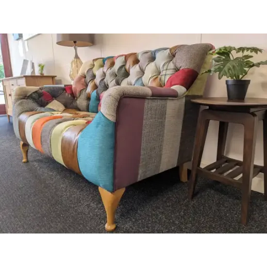  SHOWROOM CLEARANCE ITEM - Vintage Sofa Company Bamford Club Patchwork 2 Seater Sofa 