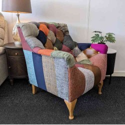  SHOWROOM CLEARANCE ITEM - Vintage Sofa Company Bamford Club Patchwork Chair