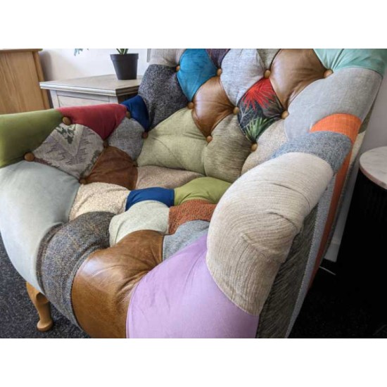  SHOWROOM CLEARANCE ITEM - Vintage Sofa Company Bamford Club Patchwork Chair