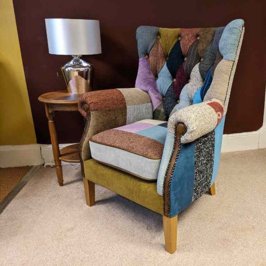  SHOWROOM CLEARANCE ITEM - Vintage Sofa Company Barnard Patchwork Chair