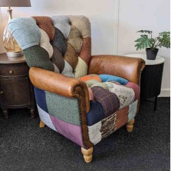  SHOWROOM CLEARANCE ITEM - Vintage Sofa Company Gotham Harlequin Chair