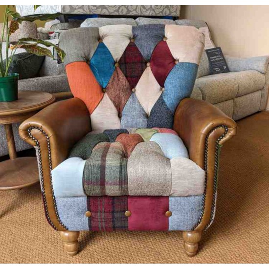  SHOWROOM CLEARANCE ITEM - Vintage Sofa Company Gotham Harlequin Chair