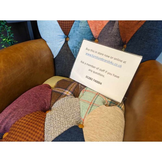 SHOWROOM CLEARANCE ITEM - Vintage Sofa Company Gotham Harlequin Chair SHOWROOM CLEARANCE ITEM - Vintage Sofa Company Gotham Harlequin Chair