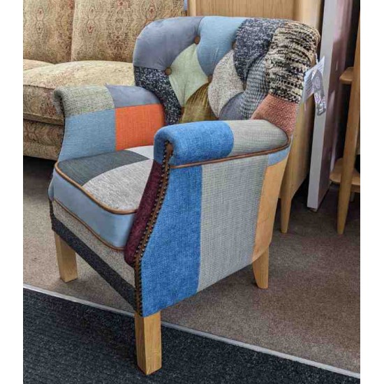  SHOWROOM CLEARANCE ITEM - Vintage Sofa Company Governor Patchwork Chair