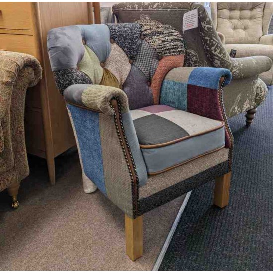  SHOWROOM CLEARANCE ITEM - Vintage Sofa Company Governor Patchwork Chair