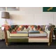 SHOWROOM CLEARANCE ITEM - Vintage Sofa Company Rutland Harlequin Patchwork 2 str Sofa 