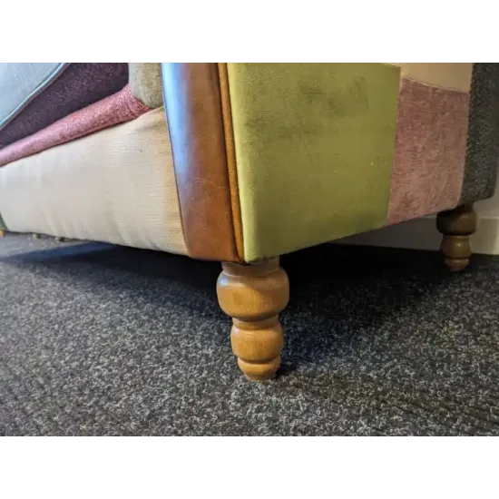  SHOWROOM CLEARANCE ITEM - Vintage Sofa Company Rutland Harlequin Patchwork 2 str Sofa 