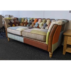  SHOWROOM CLEARANCE ITEM - Vintage Sofa Company Rutland Harlequin Patchwork 2 str Sofa 