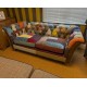  SHOWROOM CLEARANCE ITEM - Vintage Sofa Company Rutland Harlequin Patchwork 2 str Sofa 