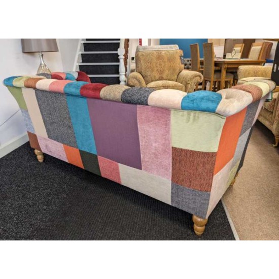 SHOWROOM CLEARANCE ITEM - Vintage Sofa Company Rutland Harlequin Patchwork 2 str Sofa SHOWROOM CLEARANCE ITEM - Vintage Sofa Company Rutland Harlequin Patchwork 2 str Sofa
